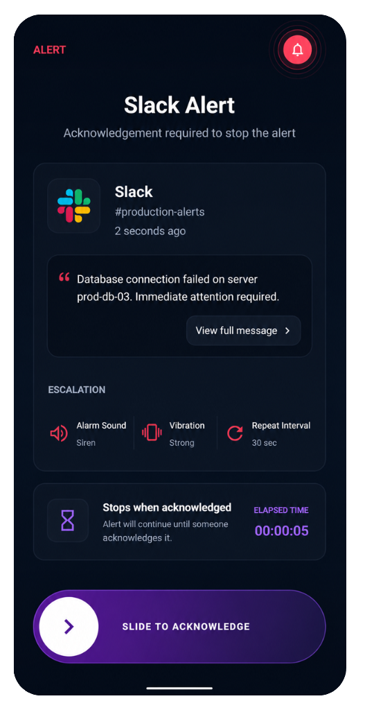 MustPing app — All Monitors screen